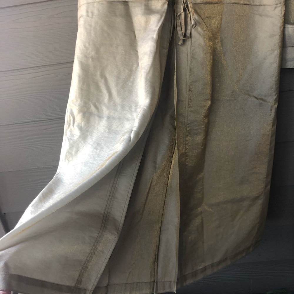 J. Gallery Vintage Long Belted Trench Jacket windbreaker Coat Size 16 - Picture 9 of 15